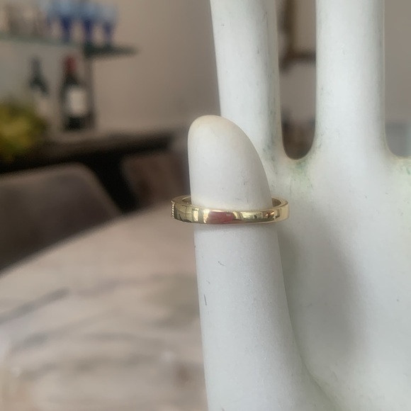 NEW HIGH END Gold Plated Anniversary Ring Wedding Band 7.5 ( #11) GIFT - Picture 4 of 6